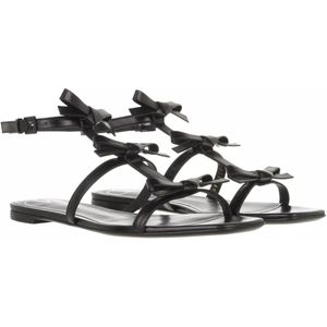 Valentino Garavani Sandalen - French Bow Flat Sandals in zwart