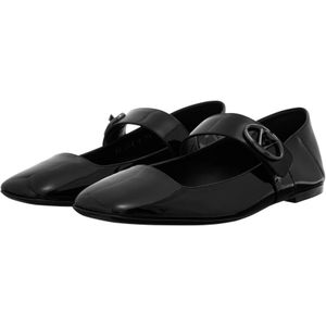 Valentino Garavani Loafers - Ballerina Vlogo in zwart