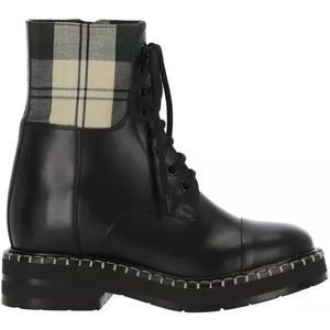 See by Chloé - Veterschoenen - Zwart - Katoen/Polyester