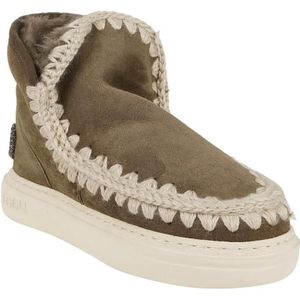 Mou Boots - Eskimo Sneakers With Plush Sheepskin Lining in grijs