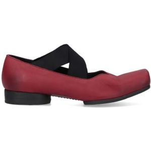 - Heeled Ballerinas – Red in rood