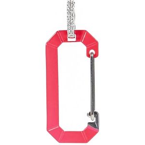 Eera Oorbellen - Diamond-Embellished 18Kt Gold Earrings in pink