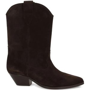 Isabel Marant Boots - Suede Point-Toe Boots in zwart
