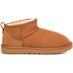 UGG Boots - Ankle Boots With Asymmetrical Top Edge And Overloc in oranje