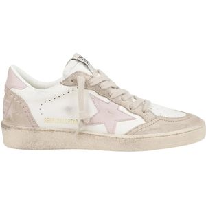 Golden Goose Low-Top Sneakers - Pink And Beige Leather Sneakers in beige