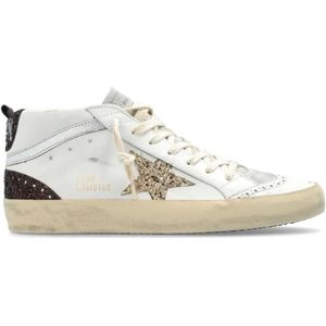 Golden Goose Low-Top Sneakers - Color-Block Ankle-Length Sneakers With Logo in wit