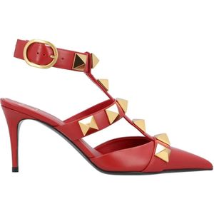 Valentino Garavani Hoge hakken - Roman Stud Pumps 80Mm Red in rood