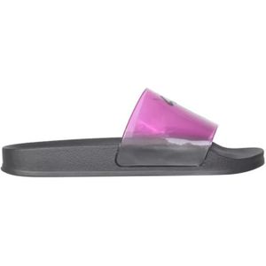 Giuseppe Zanotti Sandalen - Transparent Purple Polyvinyl Chloride Slide Sandal in grijs