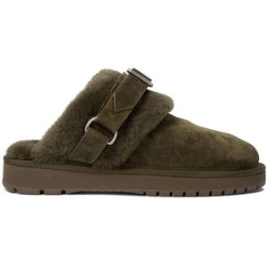 - "Chubby Low" Slippers in groen