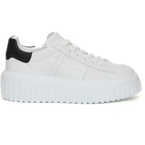 Hogan Low-Top Sneakers - H Stripes White Nappa Sneakers in wit