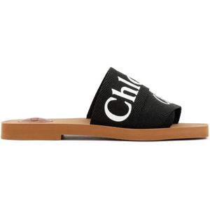 Chloé Sandalen - Woody Open-Toe Sandals in zwart