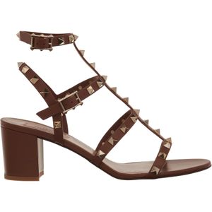 Valentino Garavani Sandalen - Rockstud Sandals in bruin