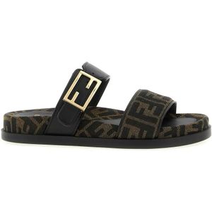 Fendi Sandalen - ' Feel' Slides in zwart