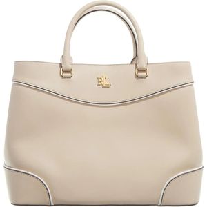 Marcy - Satcheltas - Beige - Leer - Inclusief Beschermtas