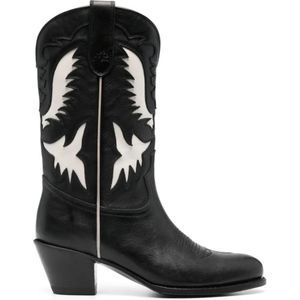 Polo Ralph Lauren Boots - Black Slip-On Leather Boot in zwart