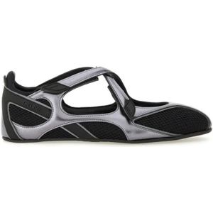 - "Floor 1" Ballerina Flat in zwart
