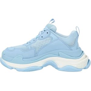 Balenciaga Low-Top Sneakers - Light Blue' Triple S Sneaker in blauw