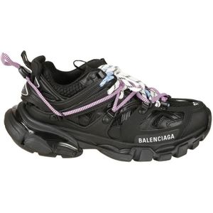 Balenciaga Low-Top Sneakers - Contemporary Black Sneakers With Streamlined Silho in zwart