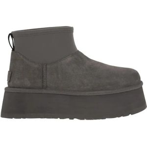 UGG - Classic Mini Dipper - Enkellaarsjes - Grijs - Platformhoogte 5,1 cm