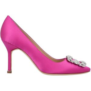 Manolo Blahnik Hoge hakken - Hangisi 090 Pump Pink in roze