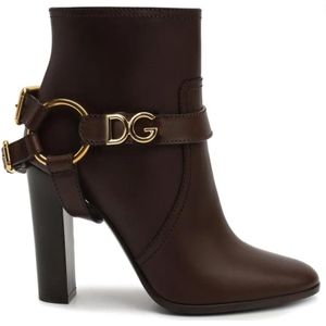 Dolce&Gabbana Boots - Leather Ankle Boots in zwart