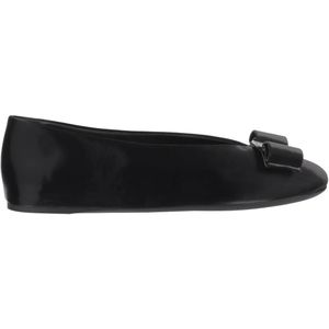 Salvatore Ferragamo - Ballerina's - Zwart - Leren Flats