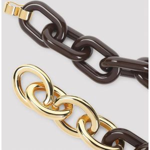 Marni Kettingen - Brown Resin Necklace With Gold-Toned Brass Accents in brown