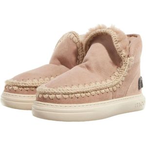 Mou Boots & laarzen - Eskimo Sneak Bold Glitter Logo in beige