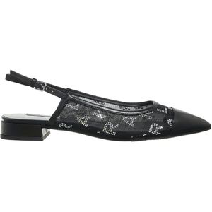 Karl Lagerfeld Ballerinas - Kerrie Rhinestone Sling in zwart