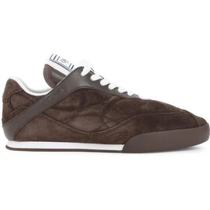 Chloé Low-Top Sneakers - Chocolate Brown Suede Leather Kick Sneakers in bruin