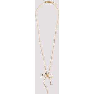 Marni Kettingen - Gold Brass And Pearl Necklace in gold