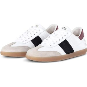 Tod's Low-Top Sneakers - Sneaker aus Leder in wit