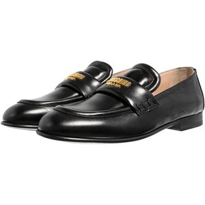 Moschino Loafers - Moschino Plate in zwart
