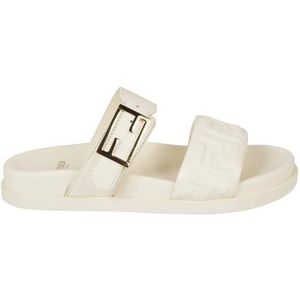 Fendi Sandalen - Textured Strap Sandals in beige