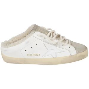 Golden Goose Low-Top Sneakers - White Leather Sneakers in wit