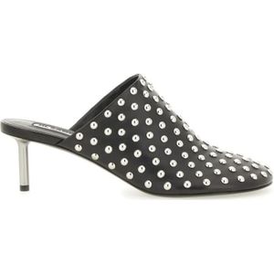 Jil Sander Slippers & Mules - Nappa Leather Mules With Metallic Studs in zwart