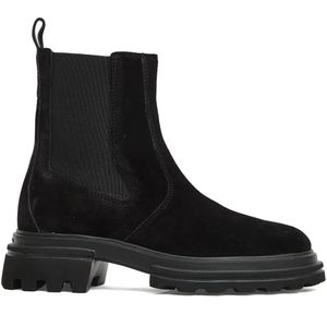 Hogan Boots - Black Suede Chelsea Boots in zwart