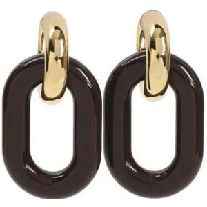 Marni Oorbellen - Brown Brass Earrings in brown