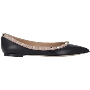 - "Rockstud" Ballerinas in zwart
