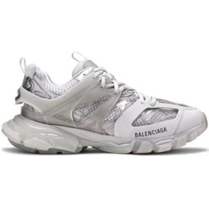 Balenciaga Low-Top Sneakers - Track Clear Sole Logo Sneakers in paars