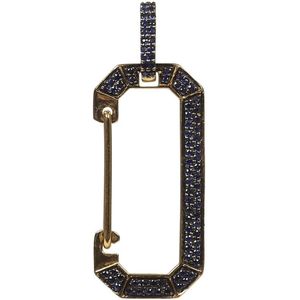 Eera Oorbellen - Chiara Big 18 Kt Yellow Gold Earring in multi