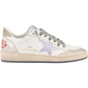 Golden Goose Low-Top Sneakers - Ballstar Leather Upper Low-Top Sneaker in wit
