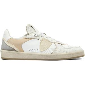 Philippe Model Low-Top Sneakers - Beige Leather And Rubber Slip-On Sneakers in meerkleurig
