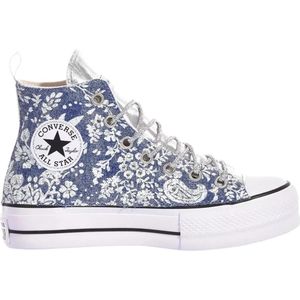 Converse Low-Top Sneakers - Platform Sneakers In Silver Light Blue in blauw