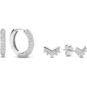 Parte Di Me Oorbellen - Sorprendimi Geschenkset in silver