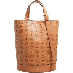 MCM Totes & shoppers - Aren Vi Tote Med in cognac