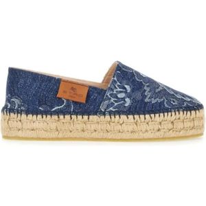 - Denim Espadrilles in blauw