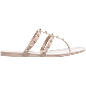 Valentino Garavani Slippers & Mules - Thong Summer Rockstud in poeder roze