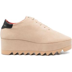 Stella McCartney Low-Top Sneakers - Beige Sneakers With Platform Sole in beige