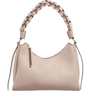 COCCINELLE - Boheme Grana Double Shoulder Bag - Leren Schoudertas - Rosette / Warm Taupe Beige